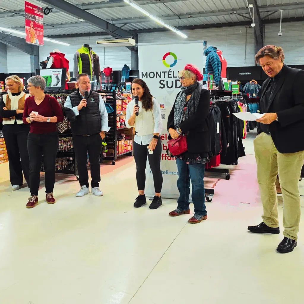 Les membres de la commission Animation présentent le programme de Noël lors du Jeudi du Sud de Montélimar Sud Développement