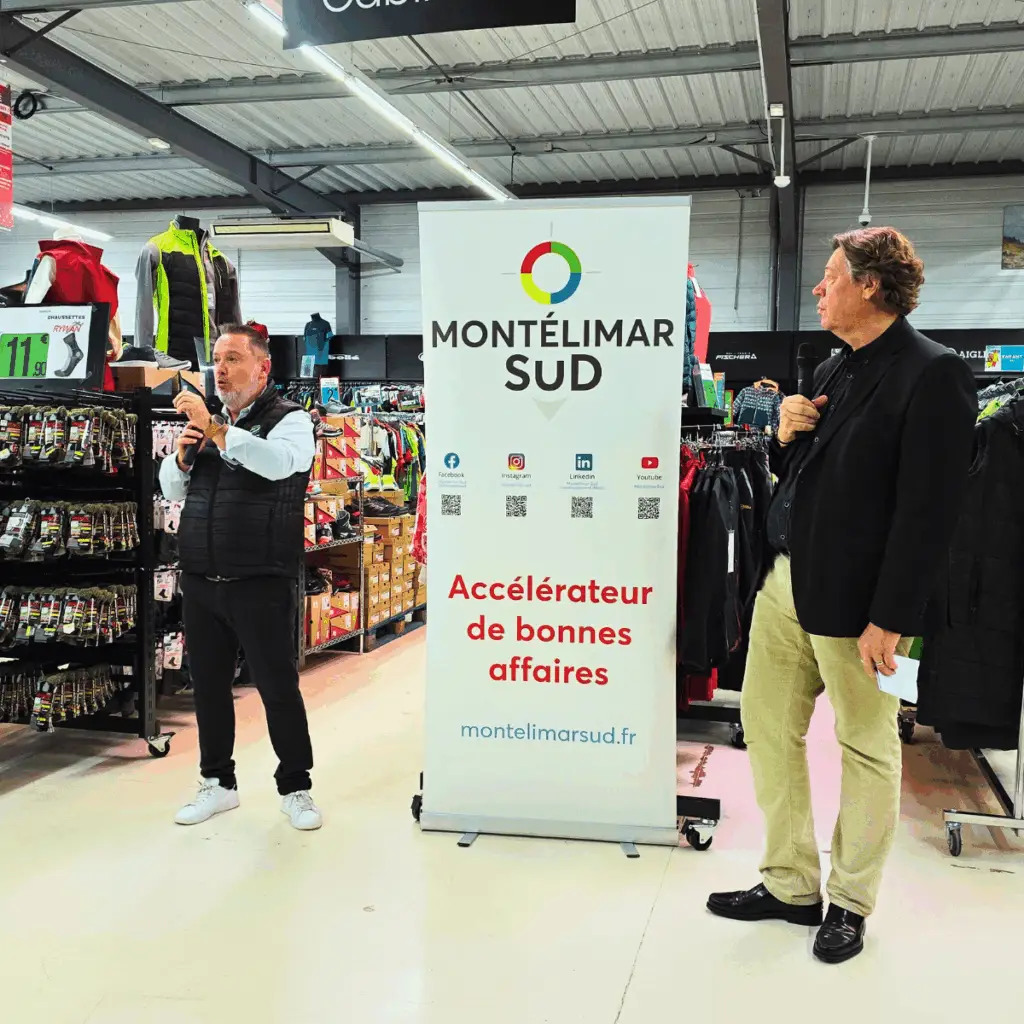 Laurent Riffard de Concilhome présente son activité de gestion de travaux et suivi de chantiers lors du Jeudi du Sud de Montélimar Sud Développement