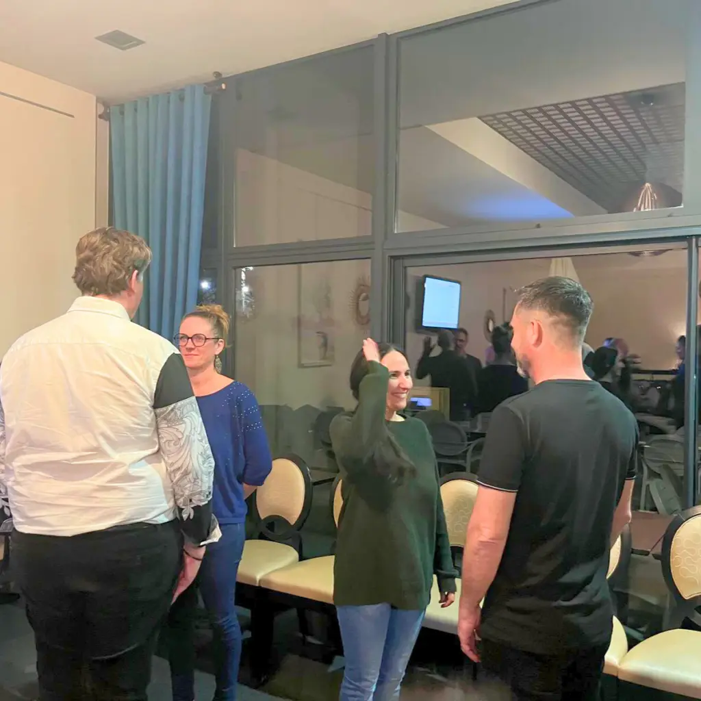 Participants du réseau Montélimar Sud expérimentant la méthode ActionTypes lors d’un atelier développement au Citron Pressé