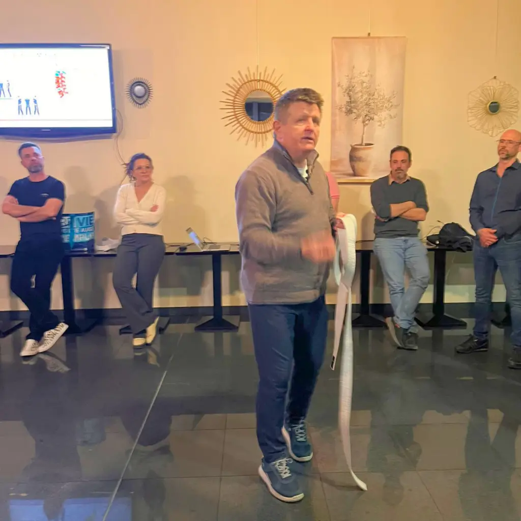 Bertrand Théraulaz intervenant lors de l’atelier ActionTypes organisé par la Commission Développement à Montélimar