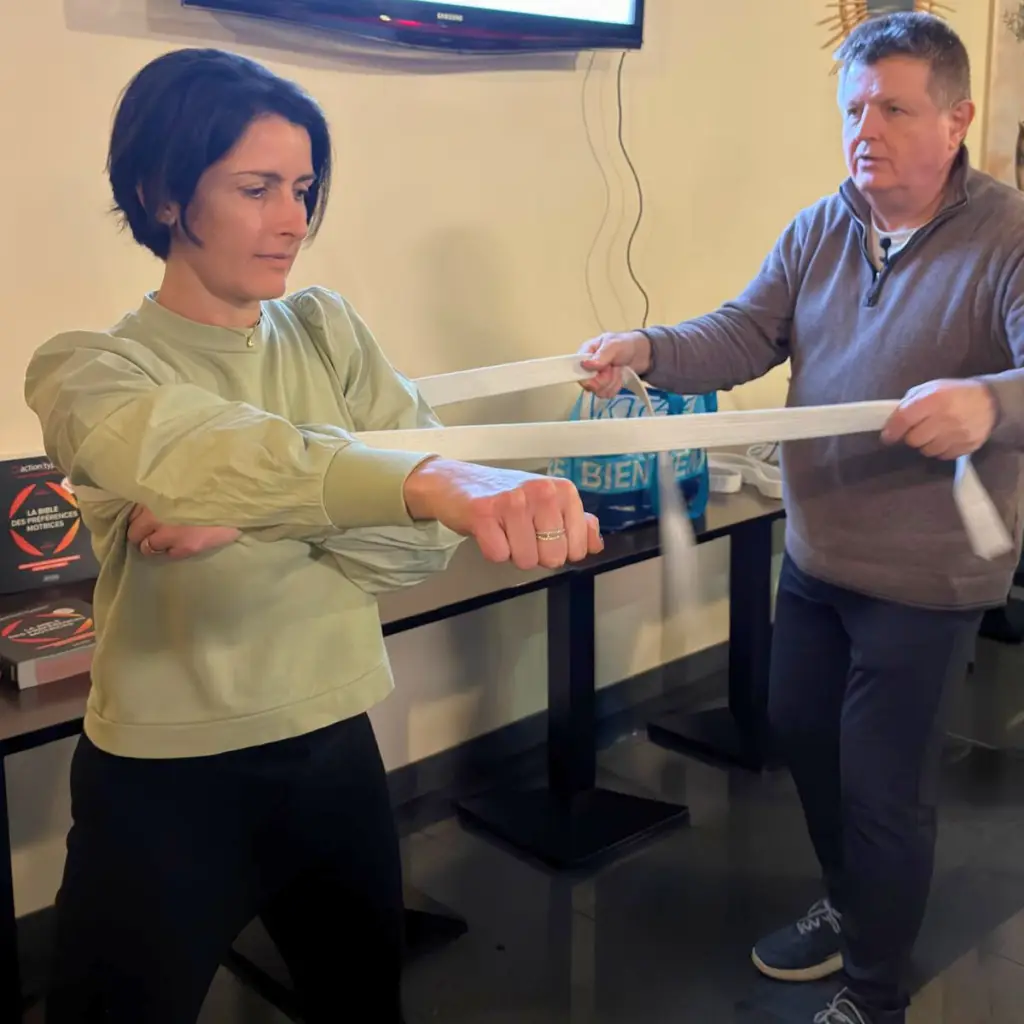 Démonstration des préférences motrices lors de l’atelier ActionTypes à Montélimar organisé par Montélimar Sud Développement