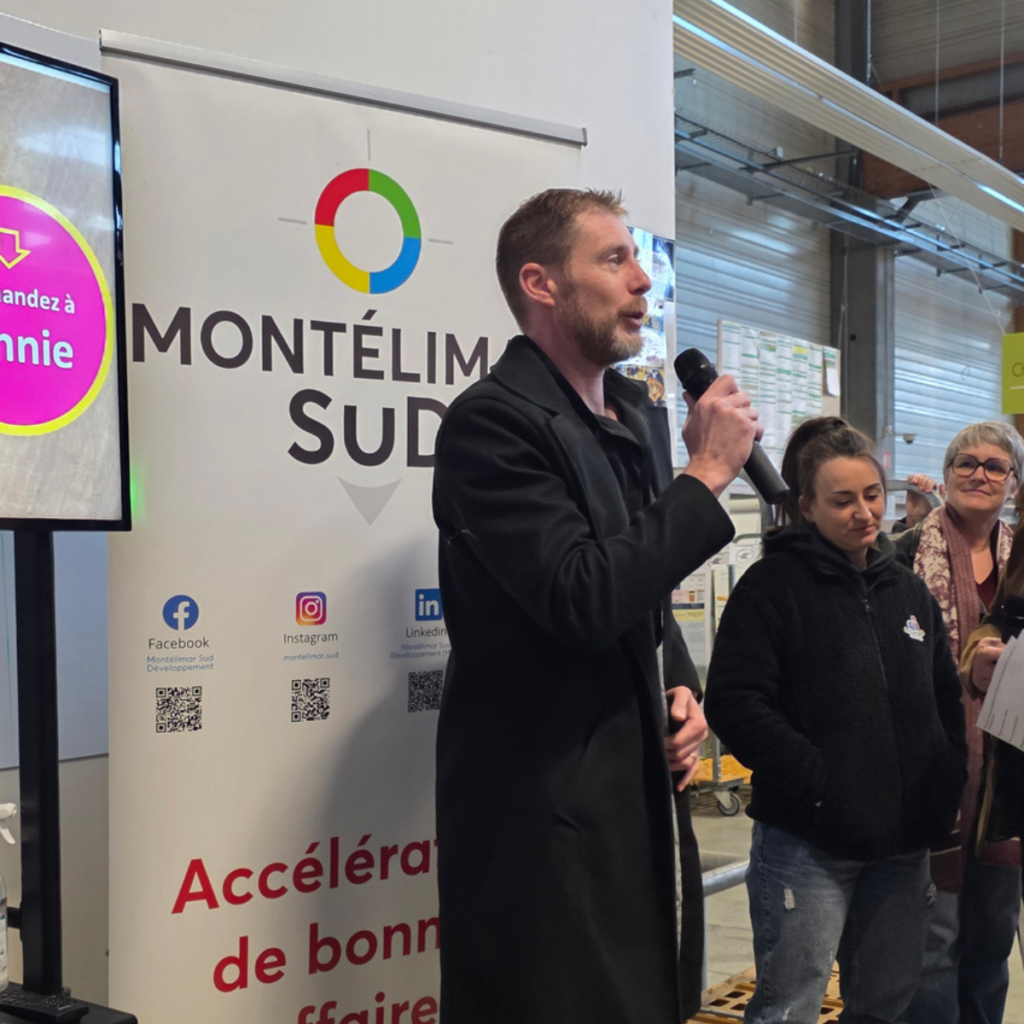 Geoffroy commission numérique Montélimar Sud Développement lors du Jeudi du Sud à La Poste Montélimar