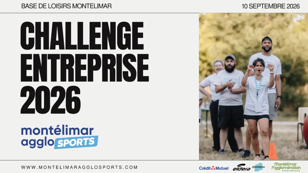 Challenge entreprise Montélimar 2026 avec activités sportives et équipes d’entreprises en compétition