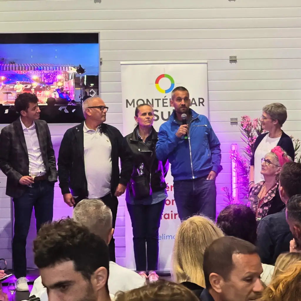 Présentation de la Fête des voisins par la commission nouveaux adhérents lors du Jeudi du Sud de Montélimar Sud Développement.
