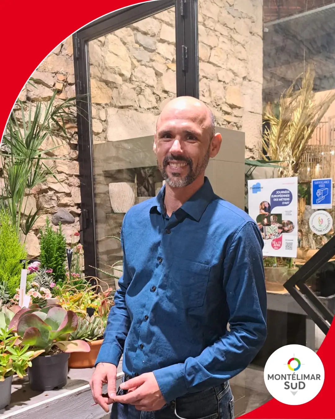 Portrait de Julian Borgognon de Caillou Production lors de la soirée nouveaux adhérents de Montélimar Sud Développement