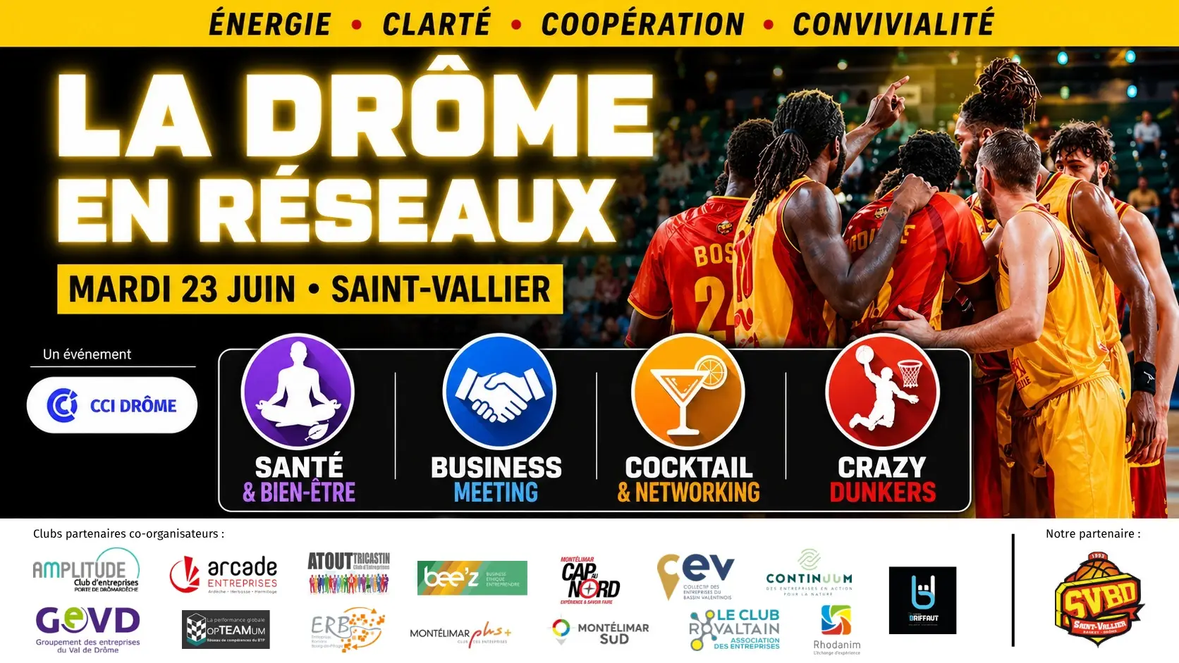 La Drôme en réseaux 2026 événement CCI Drôme à Saint-Vallier avec networking et business meeting