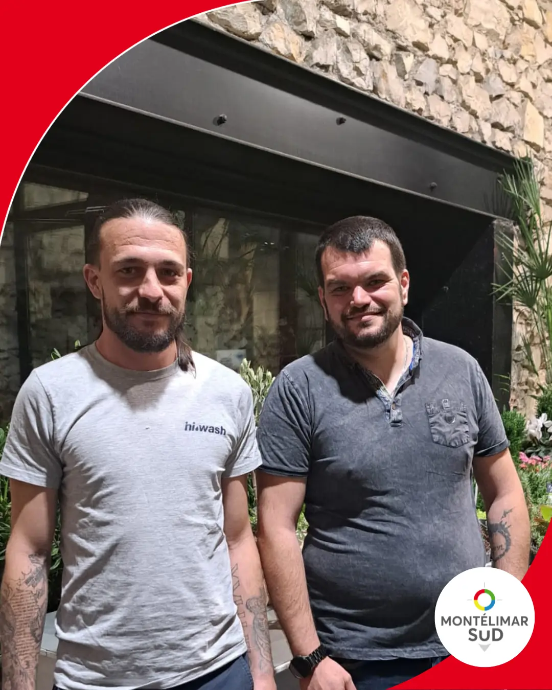 Portrait de Michael et Jordan de Hi Wash lors de la soirée nouveaux adhérents de Montélimar Sud Développement