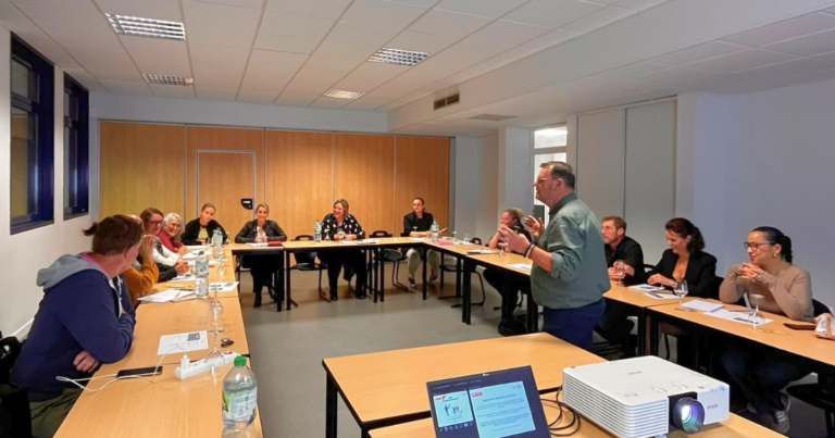 Vue d’ensemble des participants à l’atelier développement commercial au Campus de Montélimar.