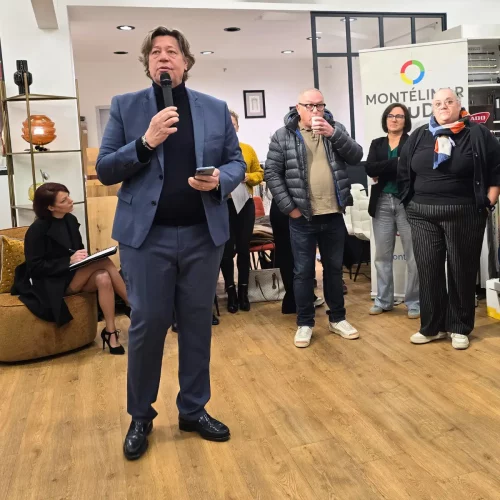 Mot d’accueil du président Jean-Marie Billot lors du Jeudi du Sud Montélimar chez Décodomia – février